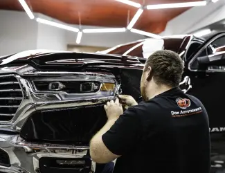 Подготовка кузова и раскрой пленки